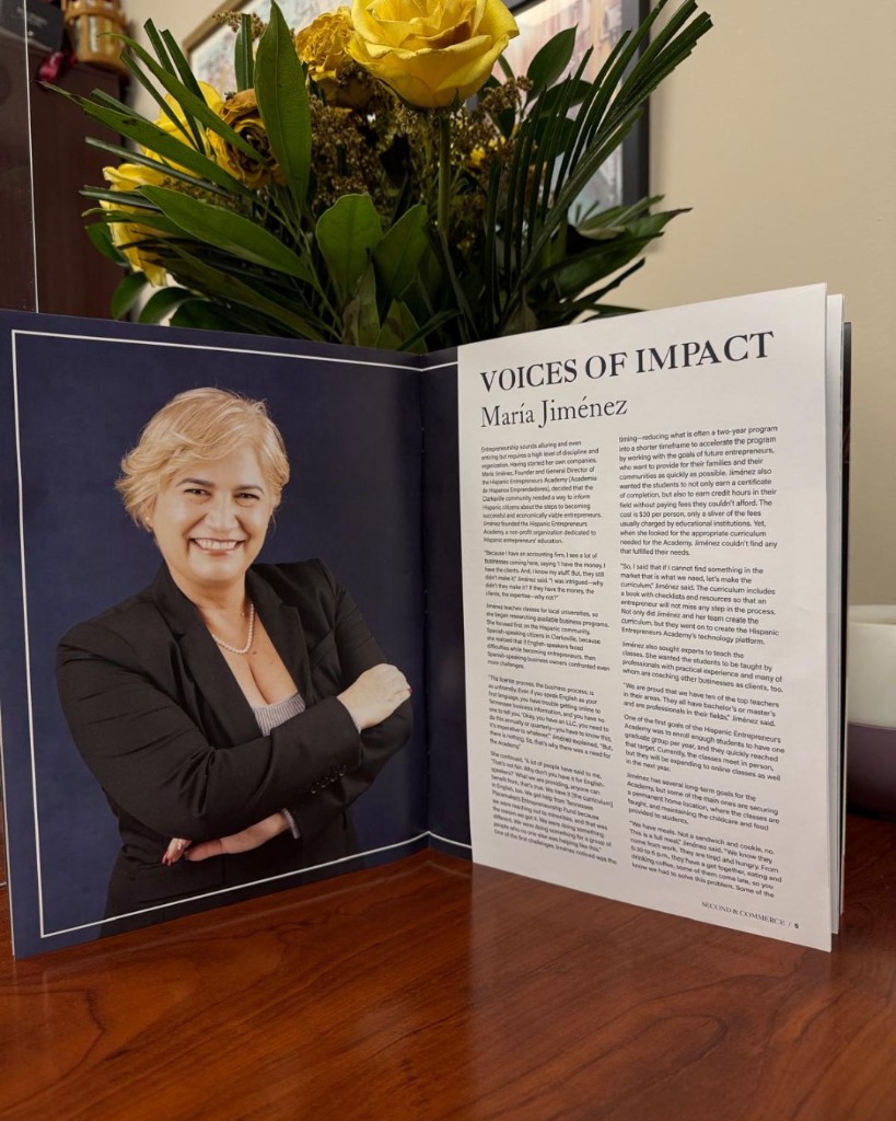 Maria Jimenez Voices of Impact magazine feature